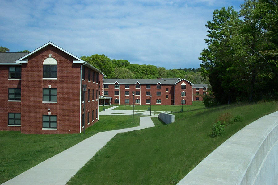 SUNY Old Westbury New Residence Project, Old Westbury, NY. Carman-Dunne, P.C. prepared a detailed topographic survey, mapping and design of roadway, utility and site improvements for a development of five dormitories on a 15 acre site.